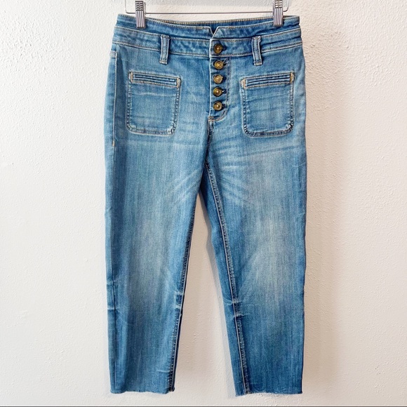 Pilcro and the Letterpress Denim - Anthropologie Pilcro letterpress high rise slim jean 26 petite